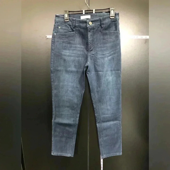 J. Jill Smooth Fit, slim ankle, blue denim 5 pocket, belt loop - Picture 1 of 8